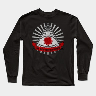 New World Order Pandemic Puns - Vintage Style Long Sleeve T-Shirt